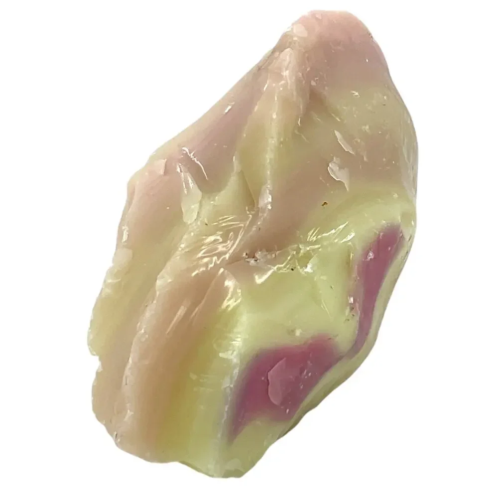 Burmese Pink Custard Uranium Art Glass‎ Cullet Layered Slag Glass  #4GX261